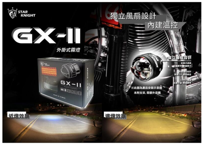 星爵 GX-II 外掛探照燈