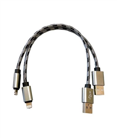 IPHONE用 短 充電線 30CM (2入) 